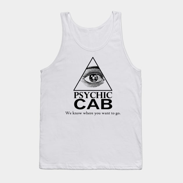 Psychic Cab - Halloweentown - Black Tank Top by Couplethatgeekstogether